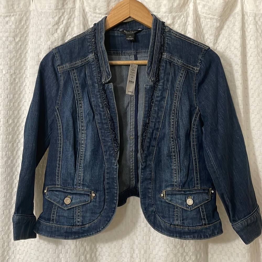 White House Black Market Denim Jacket